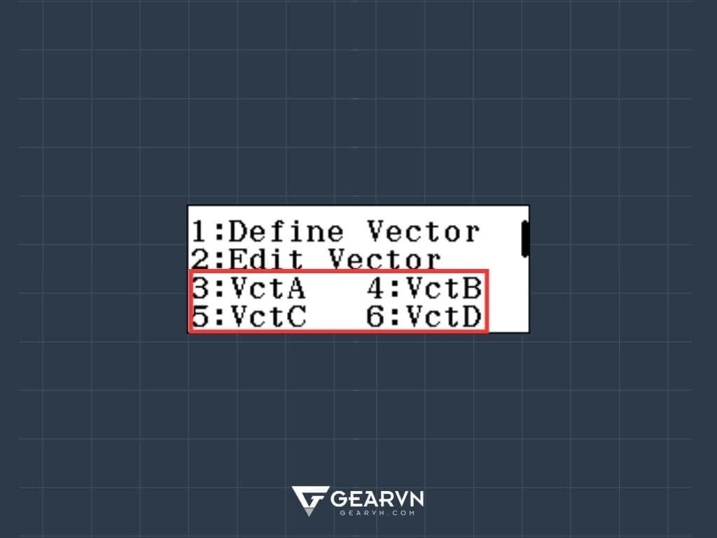 Tính giá trị tuyệt đối với độ dài vectơ&nbsp;trên Casio fx-580VN X - GEARVN