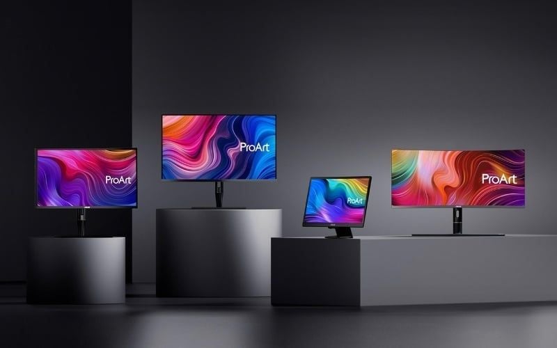 ASUS nổi bật với dòng sản phẩm ProArt với độ chính xác màu sắc đạt tiêu chuẩn khắt khe