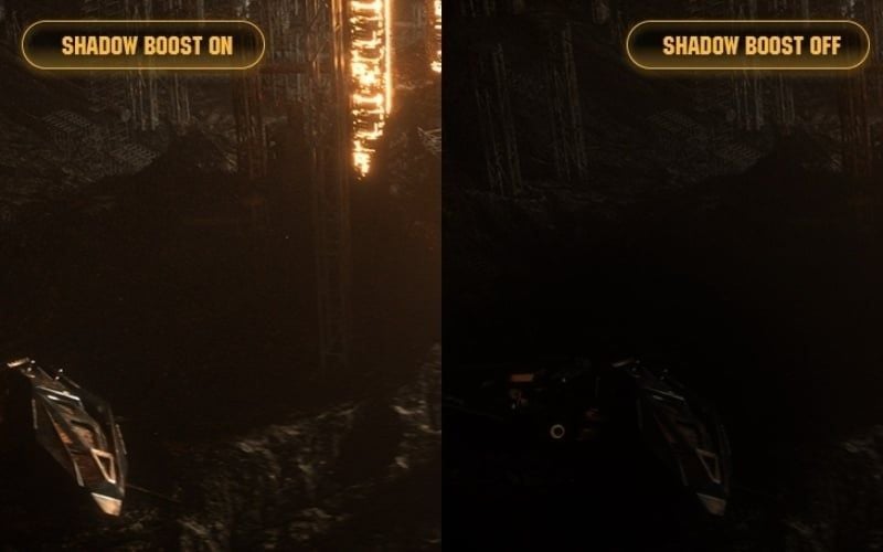 Shadow Boost sử dụng thuật toán thông minh để làm sáng các vùng tối trong game