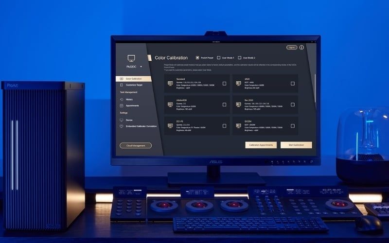 ASUS trang bị công nghệ ProArt Calibration trên các dòng ProArt