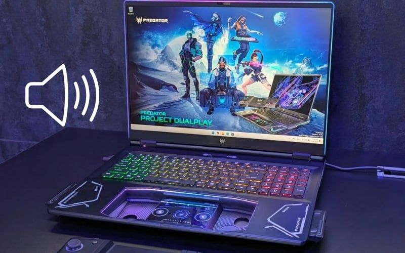 Acer trang bị màn hình&nbsp;mượt, loa công nghệ&nbsp;DTS X:Ultra giúp âm thanh vòm sống động