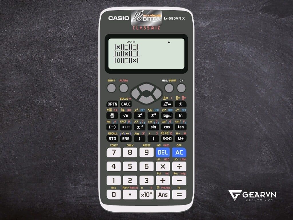 Chơi game caro trên máy tính Casio fx-580VN X - GEARVN