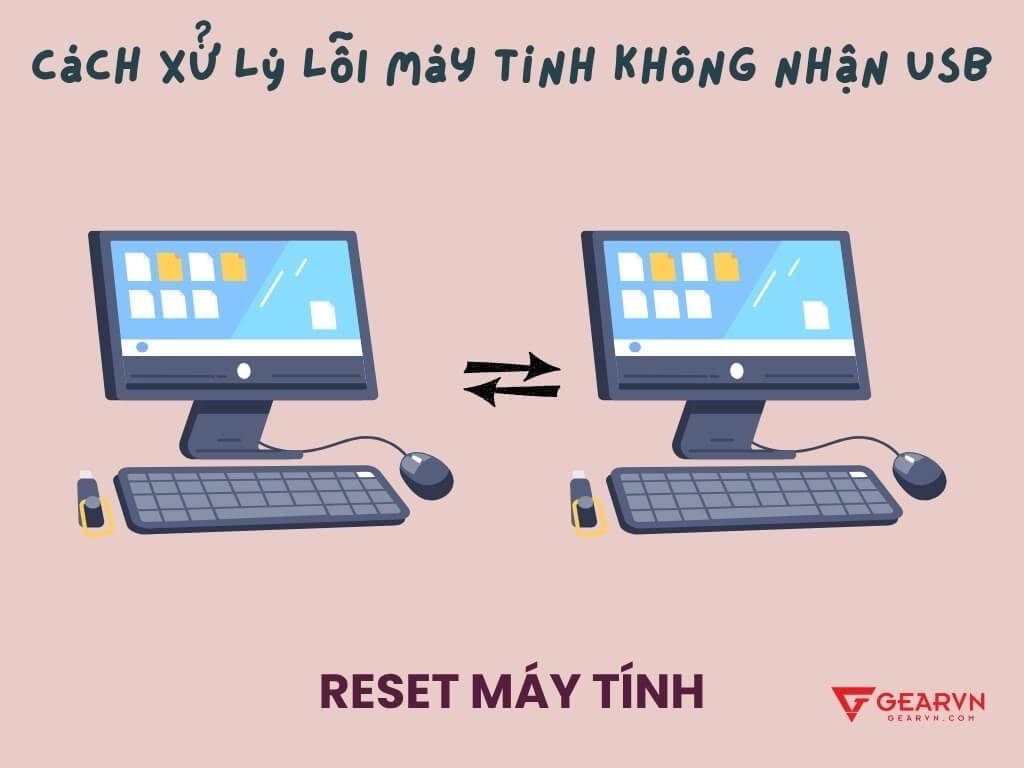 Cách xử lý lỗi máy tính không nhận USB - GEARVN