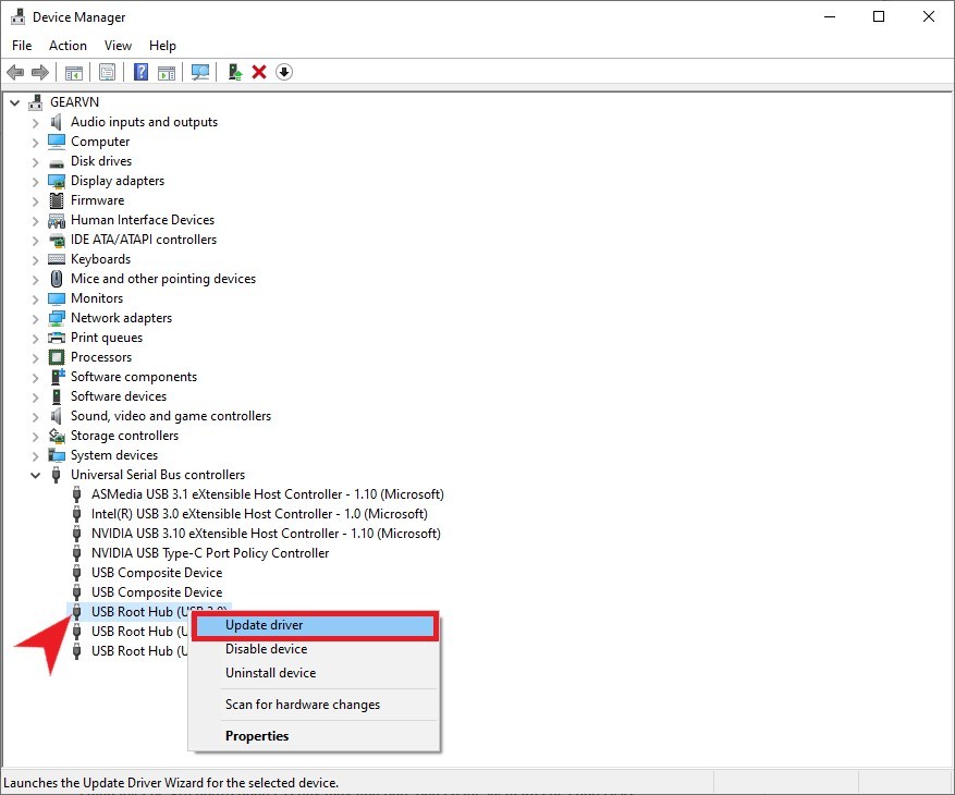 Cách xử lý lỗi máy tính không nhận USB - GEARVN