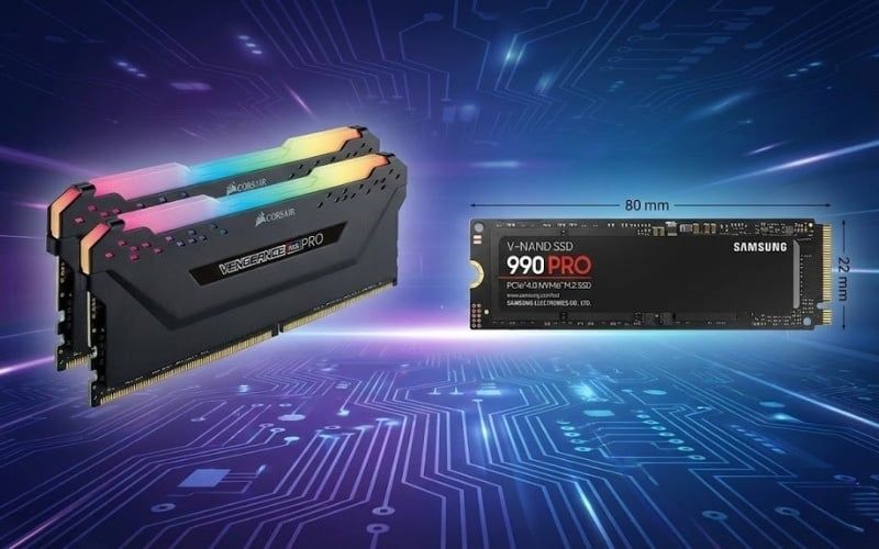 RAM và SSD là hai linh kiện quan trọng trong mọi hệ thống máy tính