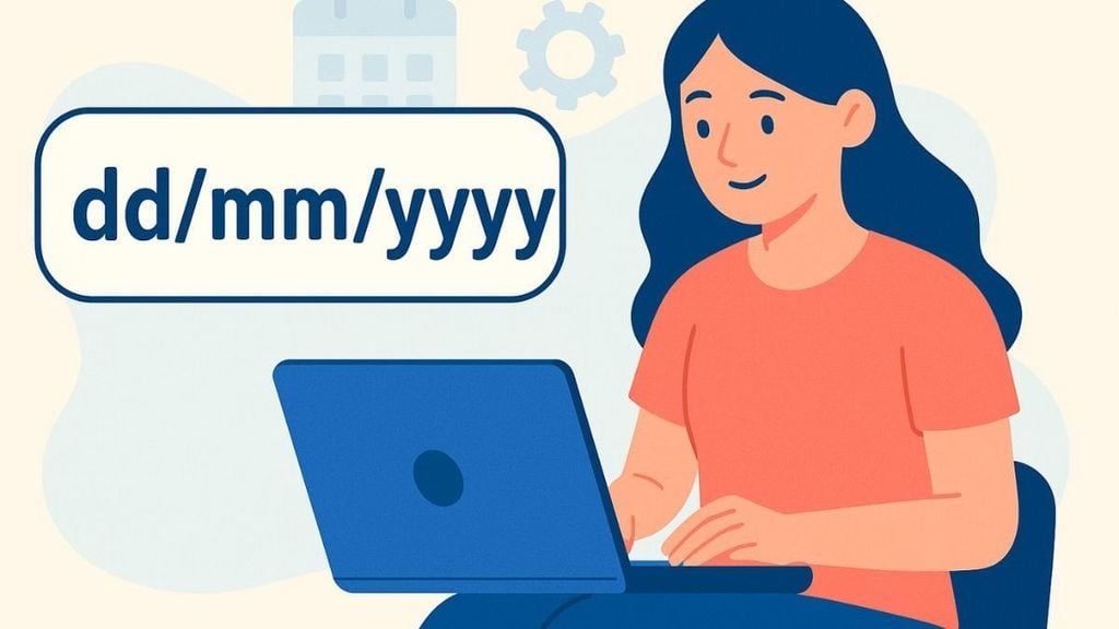 Định dạng ngày tháng dd/mm/yyyy trong máy tính