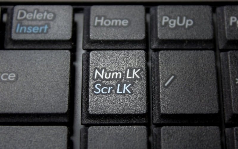 Lỗi xung đột do bật phím NumLock