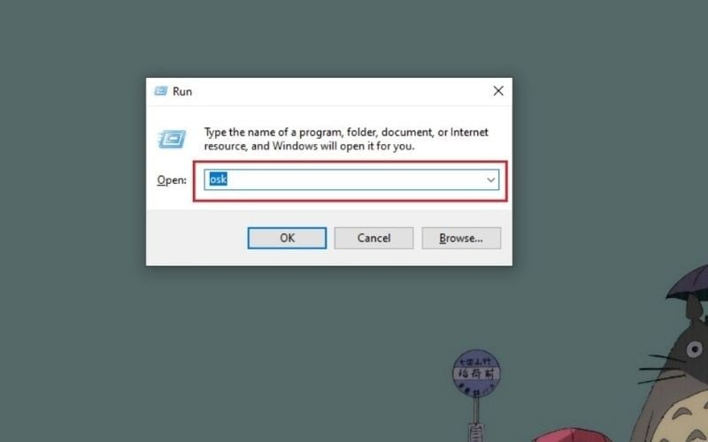 Mở bàn phím ảo