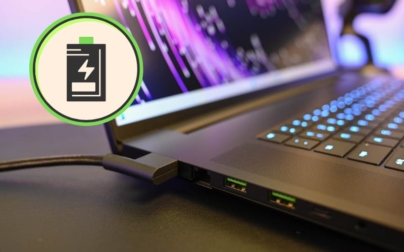 Game thủ vừa cắm sạc vừa chơi nên bật giới hạn sạc pin