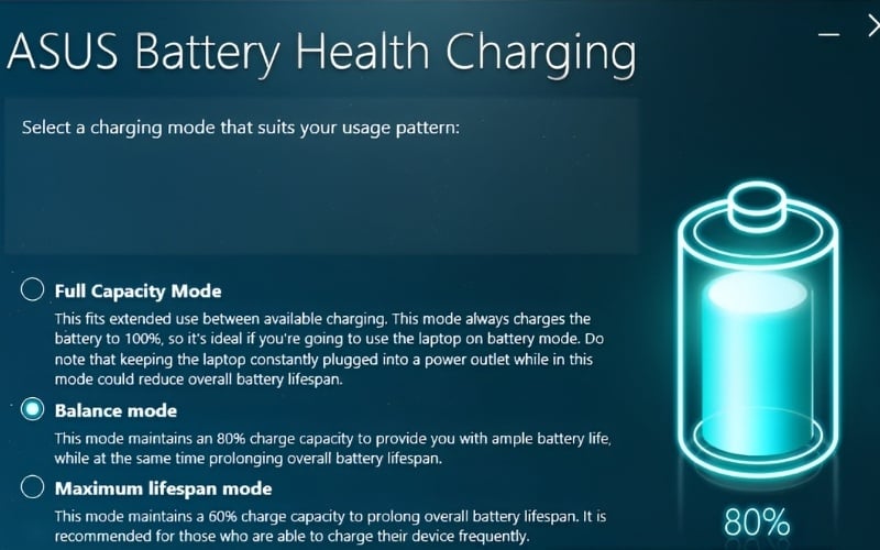 Thiết lập qua Armoury Crate (ROG, TUF)