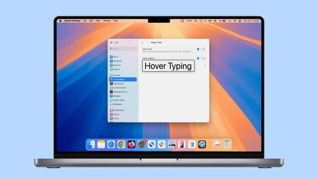 Sử dụng tính năng Hover Text để&nbsp;điều chỉnh cỡ chữ trên Macbook