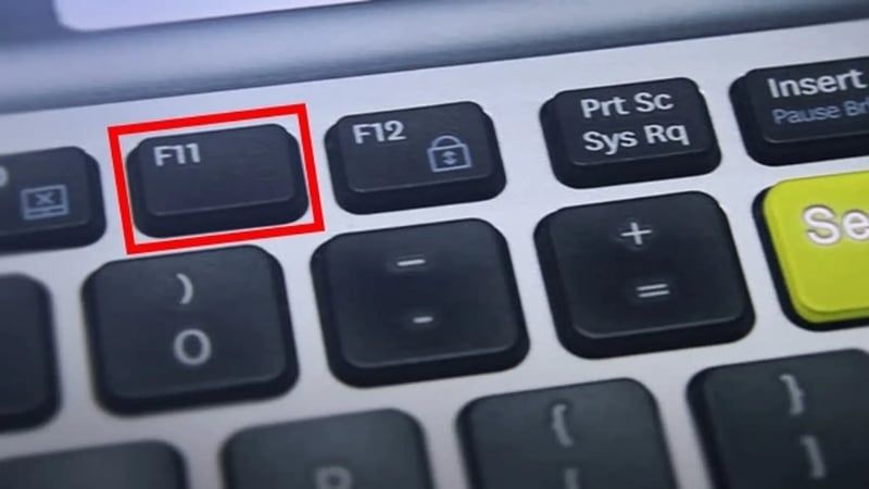 Sử dụng phím tắt là cách nhanh nhất