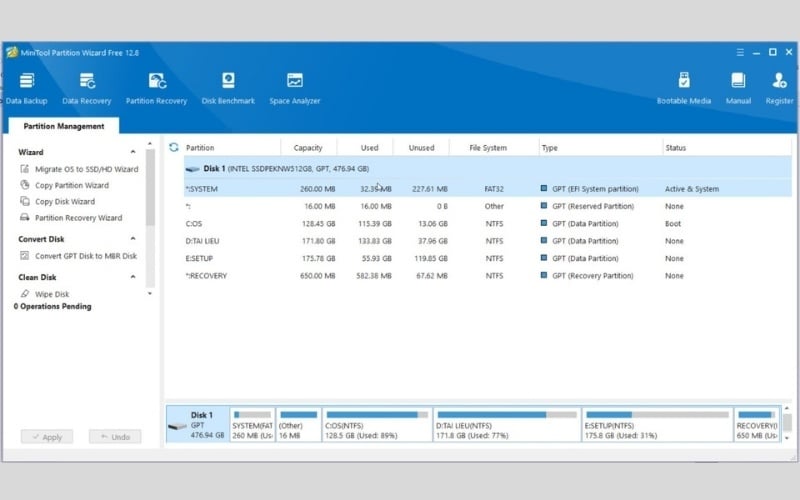 Cài đặt phần mềm clone Win chuyên dụng