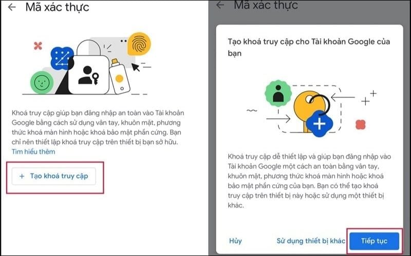 Passkeys là công nghệ&nbsp;giúp đăng nhập Gmail an toàn bằng sinh trắc học