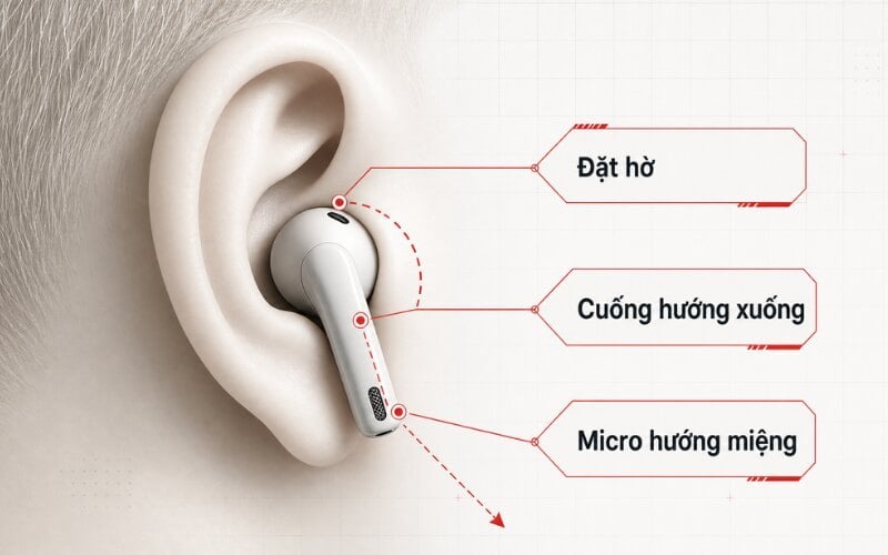 Cách đeo tai nghe earbuds