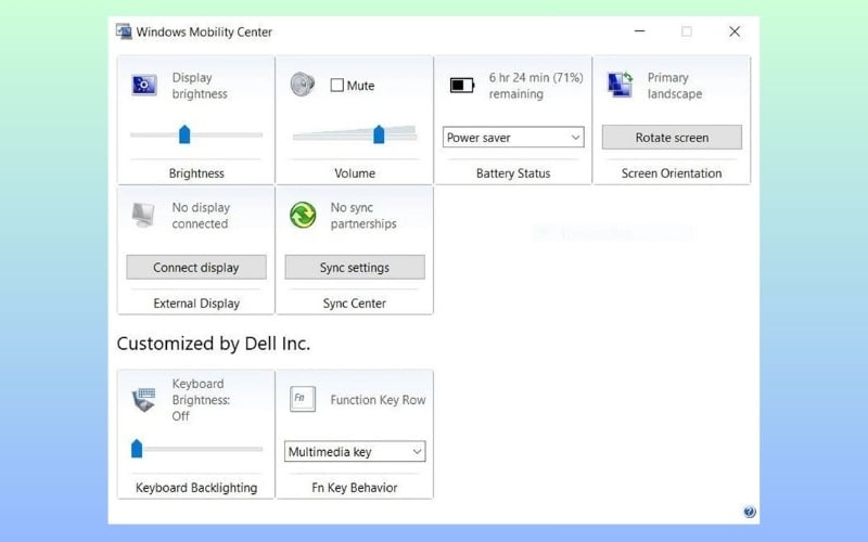 Tìm mục có tên là&nbsp;Keyboard Brightness