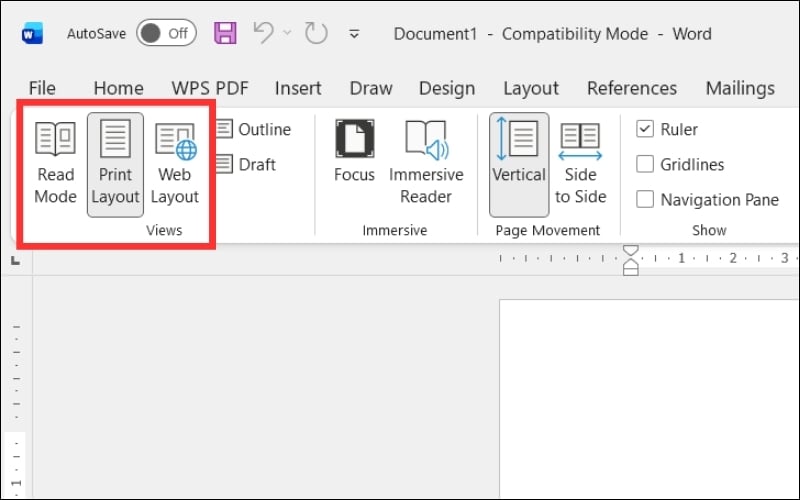 Cách xử lý lỗi đã tick Ruler nhưng không thấy thanh thước