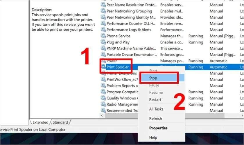 Cách hủy lệnh trực tiếp từ hàng đợi in (cách cơ bản)