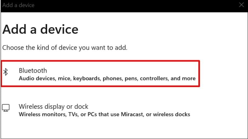 Thao tác thiết lập trên hệ điều hành Windows