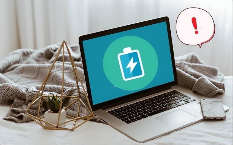 Pin laptop bị chai là tình trạng dung lượng pin giảm sau thời gian dài