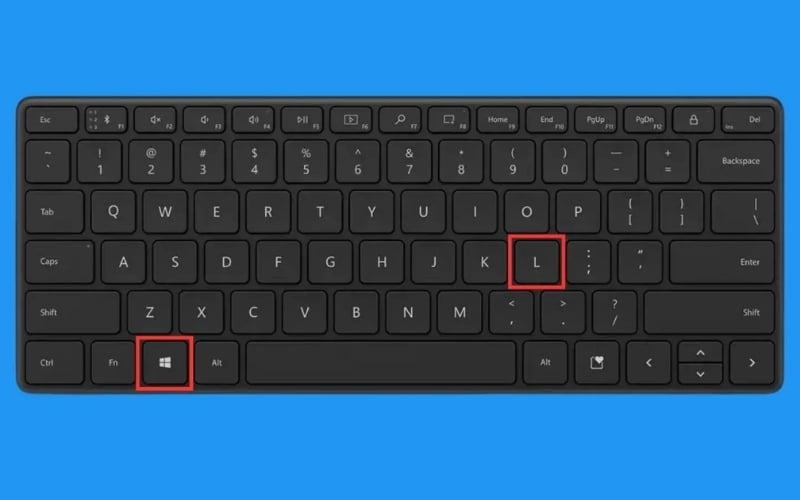 Sử dụng tổ hợp Windows và L giúp đưa laptop về màn hình khóa ngay lập tức