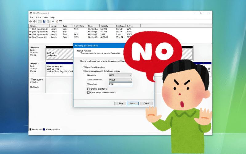Không format ổ cứng đang cần cứu dữ liệu