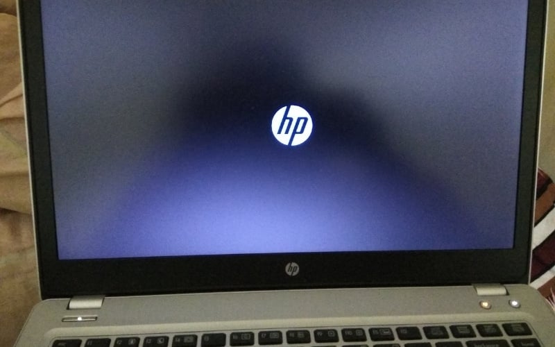 Laptop bị treo logo