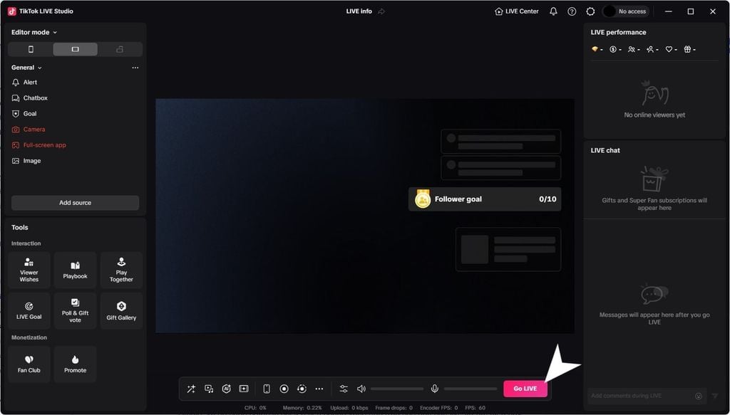 Hướng dẫn live TikTok Live Studio trên máy tính - GEARVN