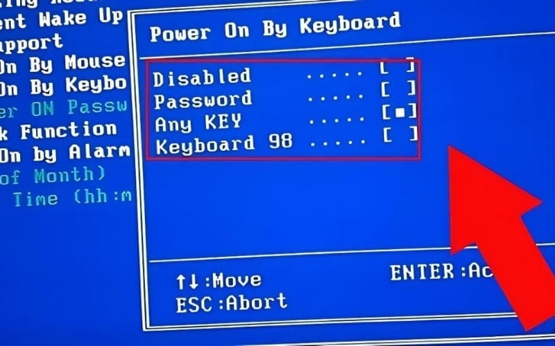 Chọn một phím bất kỳ hoặc đặt một mật khẩu ngắn để làm chìa khóa khởi động