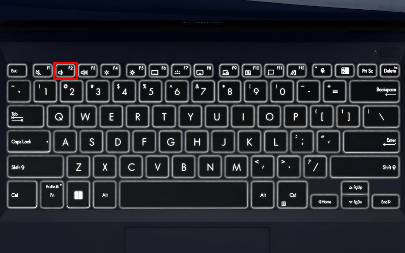 Nhấn liên tục phím F2 ngay khi khởi động laptop