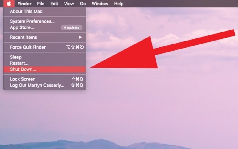 Tắt máy hoàn toàn (Shut Down), đợi khoảng 30 giây rồi khởi động lại