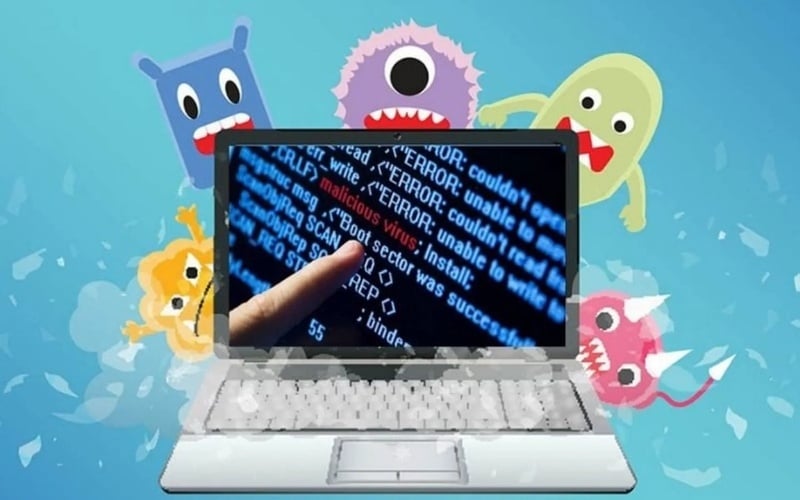 Virus hoặc phần mềm độc hại có thể là nguyên nhân làm liệt bàn phím