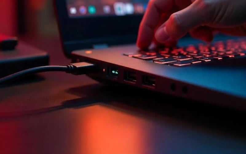 Cần cắm sạc suốt quá trình chơi game trên laptop Acer Gaming Nitro để tối ưu&nbsp;công suất GPU