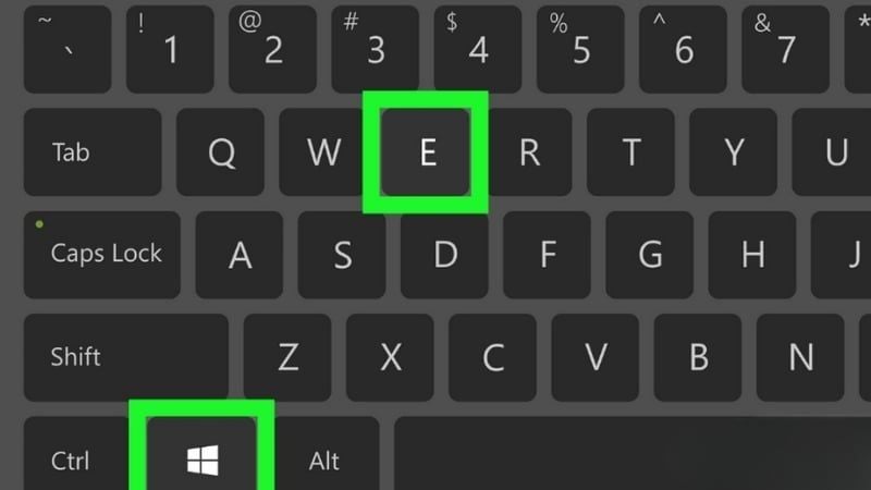 Sử dụng tổ hợp Windows + E để khởi động nhanh File Explorer