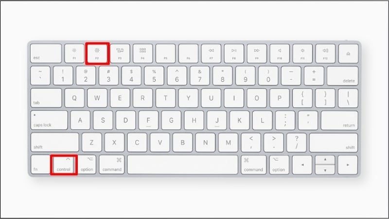 Nhấn tổ hợp phím Control + F2