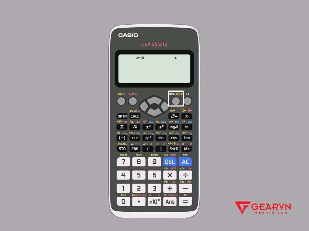 Phím chuyển đổi chế độ máy tính Casio - GEARVN