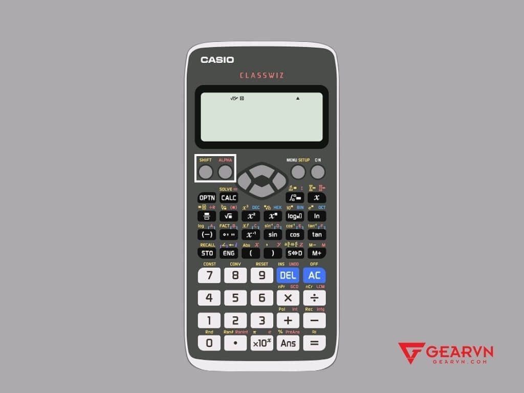Phím chức năng phụ máy tính Casio - GEARVN