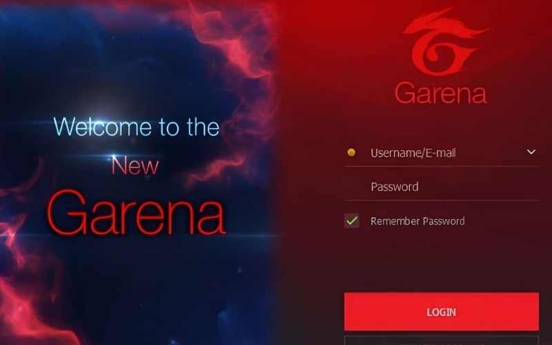 Đăng nhập Garena và tìm FIFA Online 4
