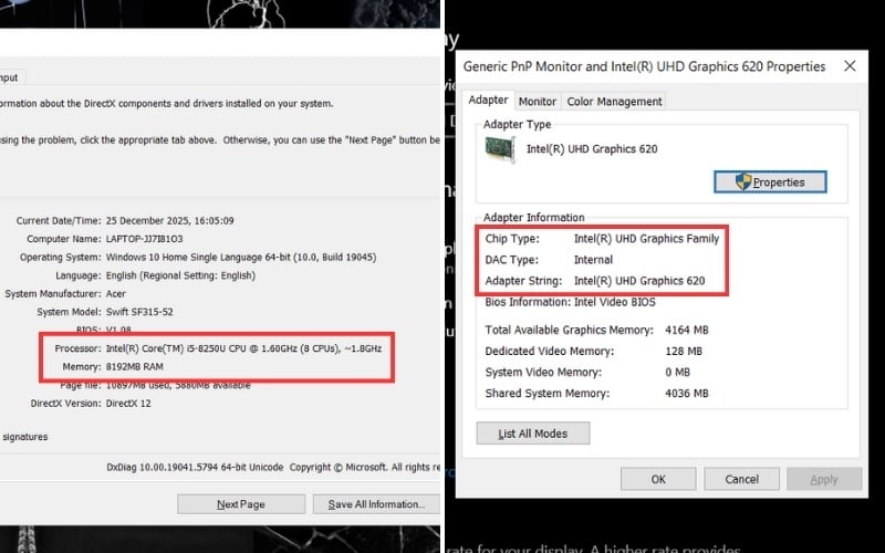 Cách tự kiểm tra cấu hình laptop trên Windows
