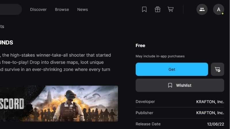 Nhấn Get để bắt đầu tải về