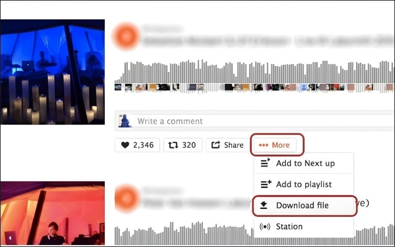 Chọn Download file để lưu bản nhạc về máy tính dưới định dạng MP3