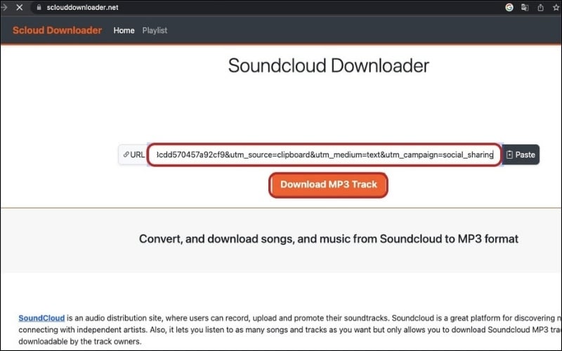 ScloudDownloader.net hỗ trợ tải cả playlist