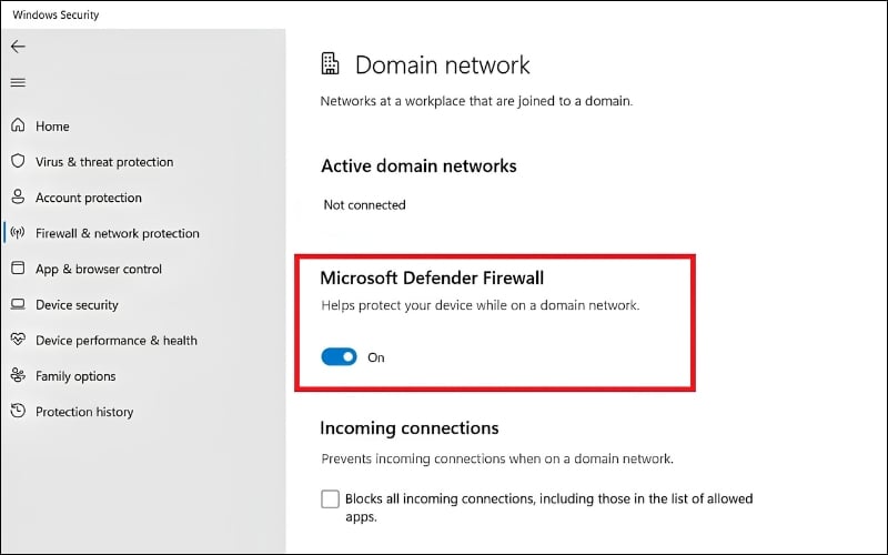 Tắt Windows Security nếu không cài đặt được file