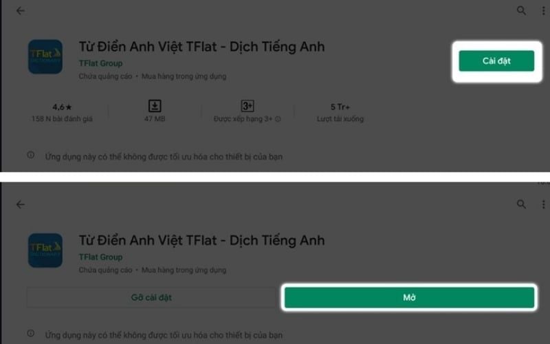 Đăng nhập Gmail và cài đặt ứng dụng&nbsp;TFlat