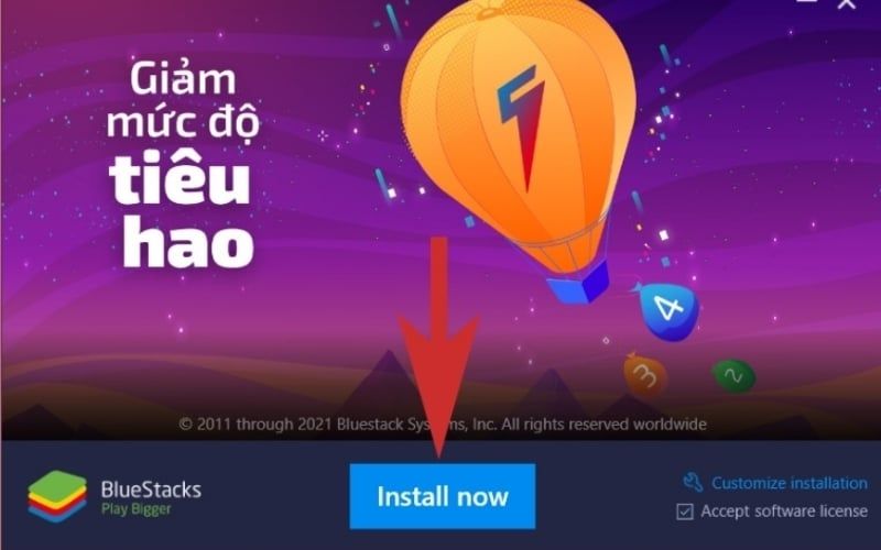 Nhấn Install để cài đặt ứng dụng