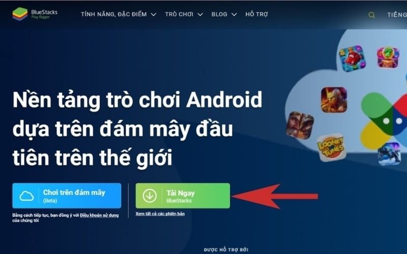 Tải trình giả lập&nbsp;BlueStacks dành cho macOS và cài đặt ứng dụng&nbsp;TFlat