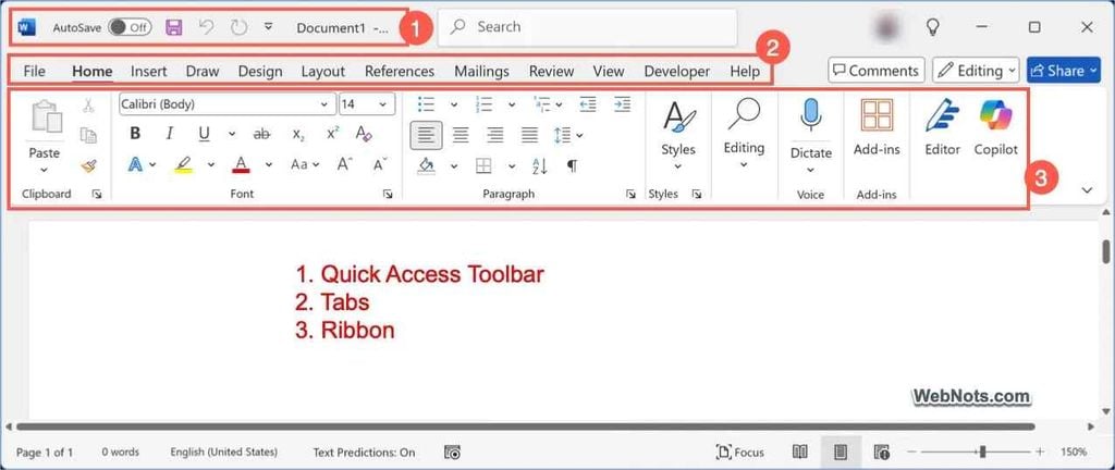 Làm quen với giao diện và thanh công cụ (Ribbon)