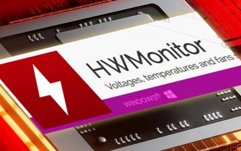 HWMonitor cho phép theo dõi chính xác nhiệt độ của CPU, GPU và các linh kiện