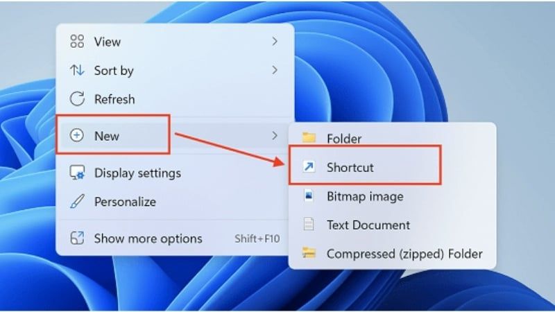 Tạo Shortcut Shutdown trên màn hình