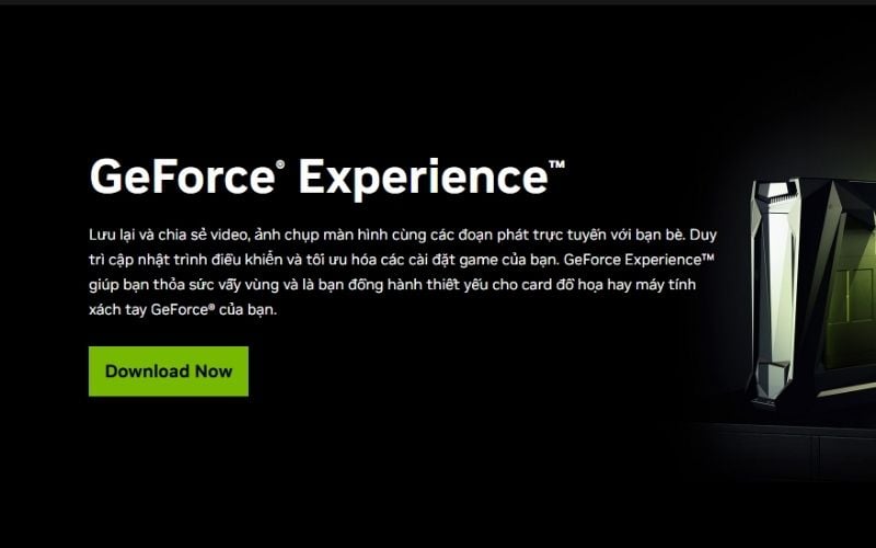 Tải và cài đặt phần mềm NVIDIA GeForce Experience